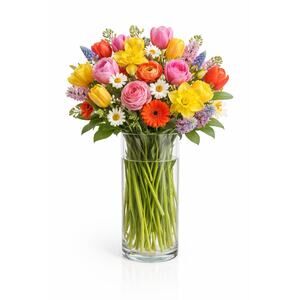 Clear Glass Cylinder Vase Centerpiece Flower Candle Holder 4" w x 12" tall, New